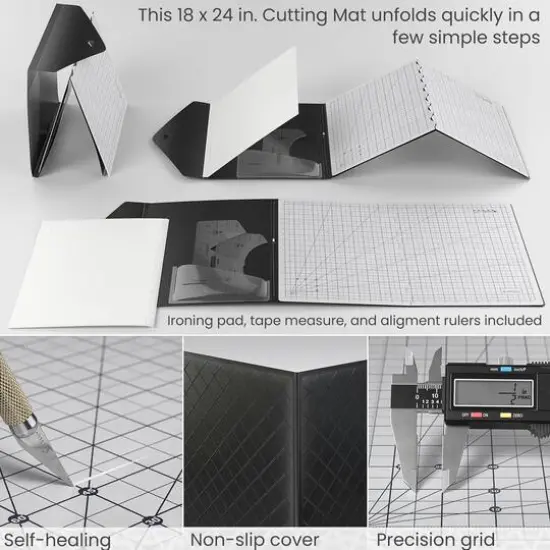 Arteza&reg; Fold & Stow T-Shirt Alignment & Cutting Mat Set {3}