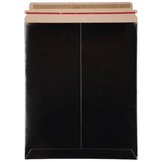 JAM Paper 11" x 13.5" Flat Photo Mailer Peel & Seal Closure Envelopes, 6ct. Black {5}