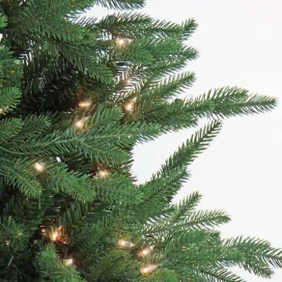 7.5ft. Pre-lit Artificial Feel Real&reg; Merryweather Fir Hinged Tree, Clear Lights {4}