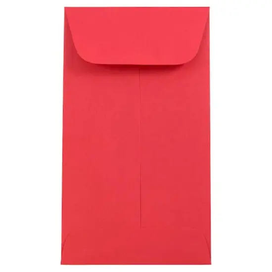 JAM Paper #6 Coin Business Colored Envelopes, 50ct. Red {1}
