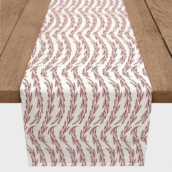 Vines Indoor/Outdoor Table Runner Red {3}