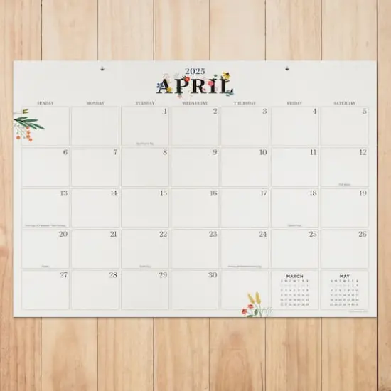 TF Publishing Medium 2025 Floral Monthly Blotter Desk Pad Calendar {4}