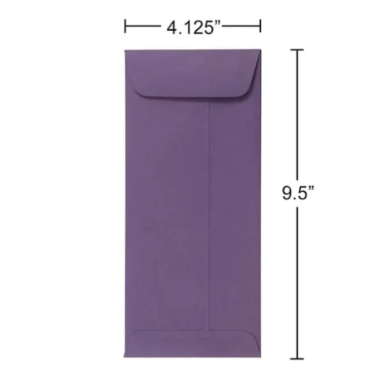 JAM Paper Colored #10 Policy Business Premium Envelopes, 50ct. Dark Purple {6}