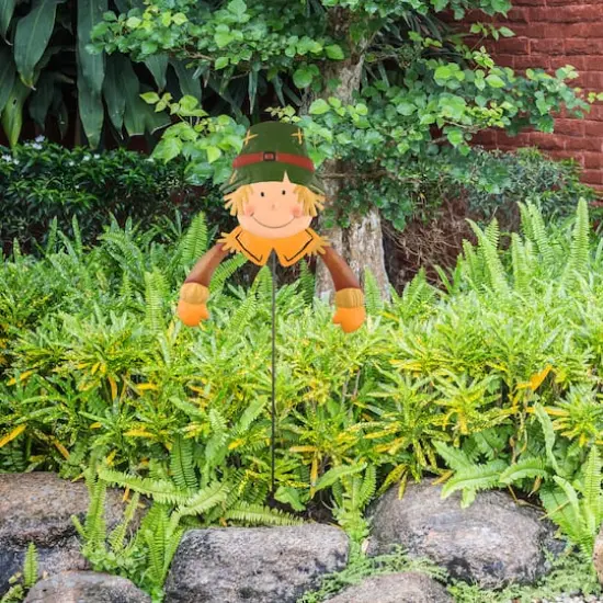 24" Scarecrow Boy Garden Stake {3}