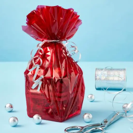 Transparent Packaging Wrap by Celebrate It&trade; Red {3}