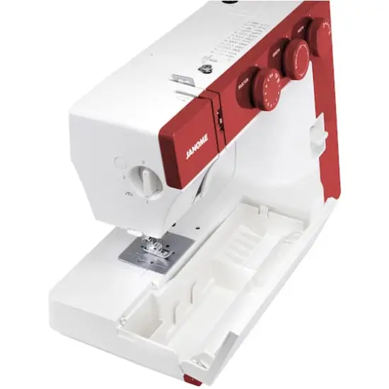 Janome 1522-RD 22-Stitch Mechanical Sewing Machine with Wide Sewing Bed {4}