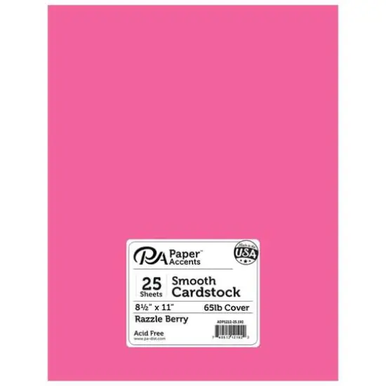 PA Paper™ Accents 8.5" x 11" 65lb. Smooth Cardstock, 25 Sheets Fiesta {2}