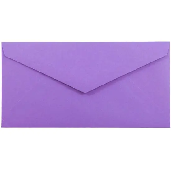 JAM Paper 3.875" x 7.5" Brite Hue Monarch Envelopes, 50ct. Violet {1}