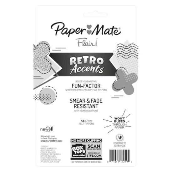 Paper Mate&reg; Flair&reg; Retro Accents&trade; 12 Color Felt Tip Pen Set {9}