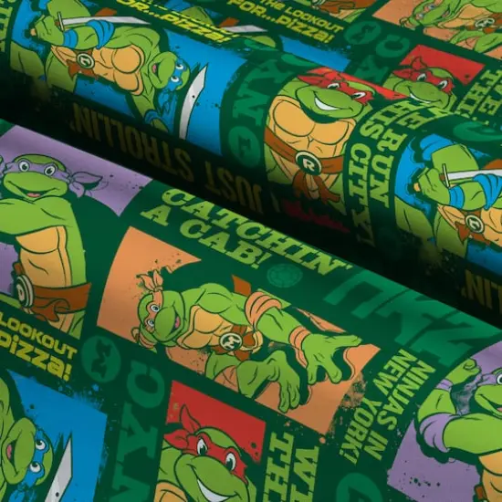Nickelodeon Teenage Muntant Ninja Turtles New York Cotton Fabric {4}