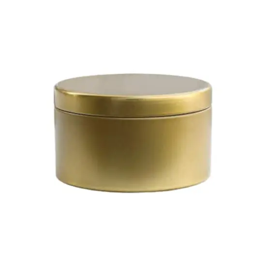 makesy Gold Round Tin Container, 12ct. {1}