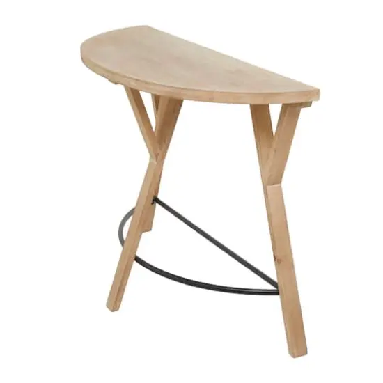 42" Brown Wood Modern Farmhouse Console Table {3}