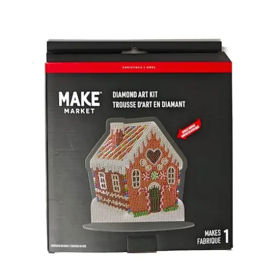 8" x 7.75" Gingerbread Diamond Art Table Topper Kit by Make Market® {5}