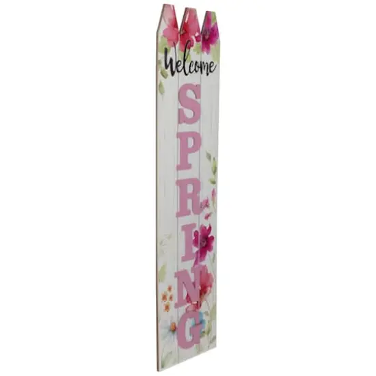 40" Welcome Spring Floral Outdoor Porch Board Sign Decoration {5}