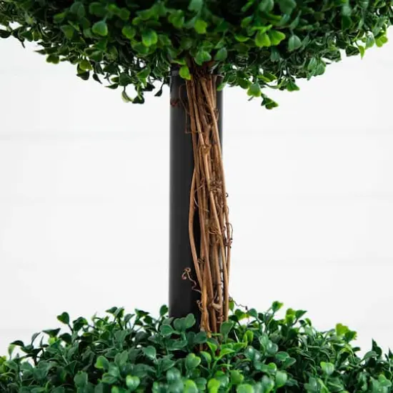 6ft. Potted Artificial Triple Ball Boxwood Topiary Tree {5}
