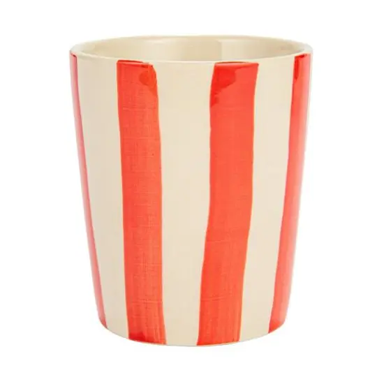 Hello Honey&reg; 10oz. Round Striped Stoneware Cups, 12ct. {5}
