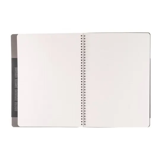 Fabriano® Ecoqua Plus Dotted A4 Hidden Spiral-Bound Notebook Gray {5}