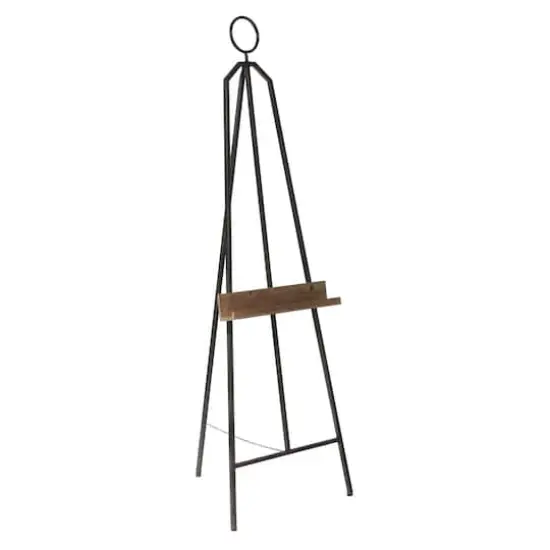 Black Iron Industrial Easel, 52" x 16" x 18" {1}
