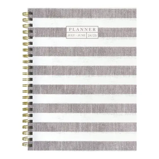 TF Publishing 2024 - 2025 Seersucker Stripe Medium Spiral Planner {1}