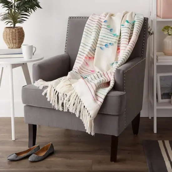 DII&reg; Multicolor Diamond Cut Throw {5}