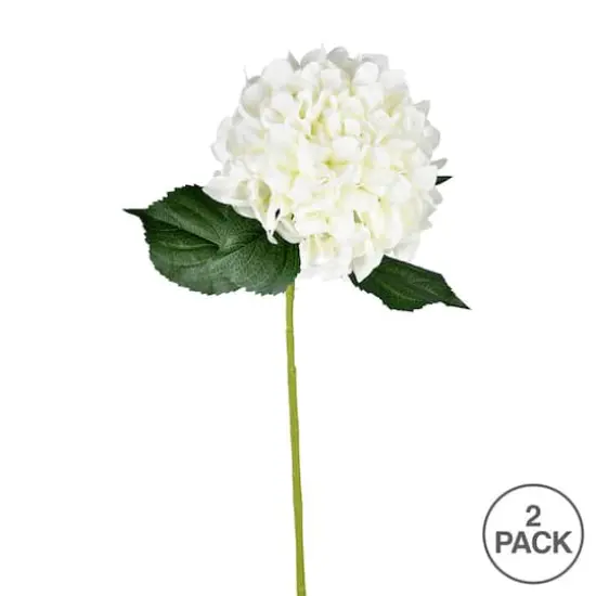 White Hydrangea Stem, 2ct. {4}