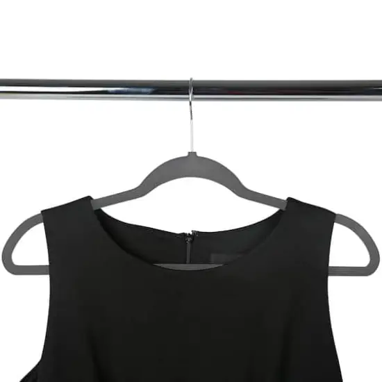 Simplify Slim Velvet Suit Hangers, 25ct. Gray {5}