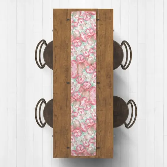 Love Flowers Outdoor Table Runner {4}