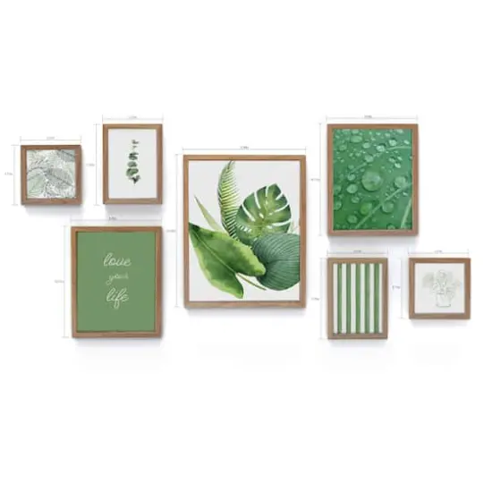 Natural Brown 7 Piece 123 Gallery Wall Frame Set by Studio D&eacute;cor&reg; {4}