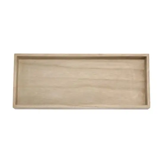 Hello Honey&reg; Multicolor Reactive Glaze Mango Wood Tray With Taper Holder and 4 Vases Set {6}