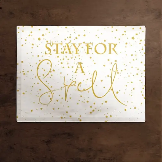 Stay For A Spell Polyester Twill Placemat {3}