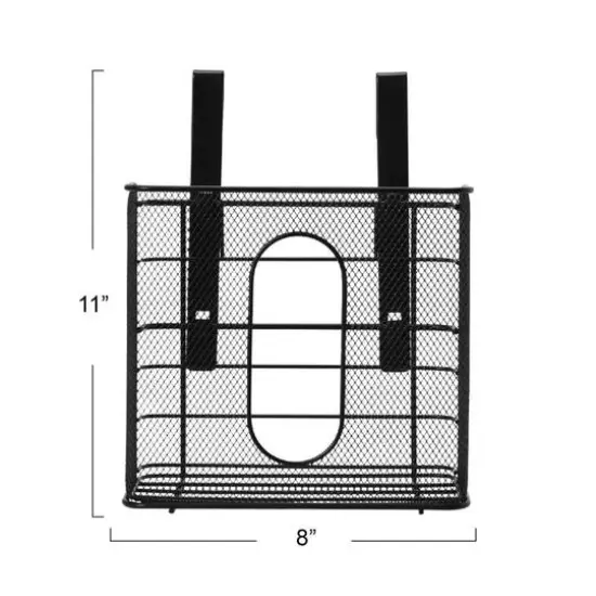 Household Essentials Over the Door Mesh Metal Basket {6}