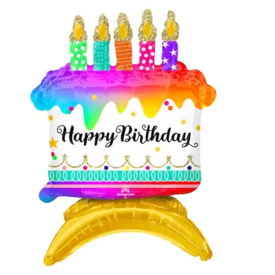 18" Birthday Cake Foil Balloon {1}
