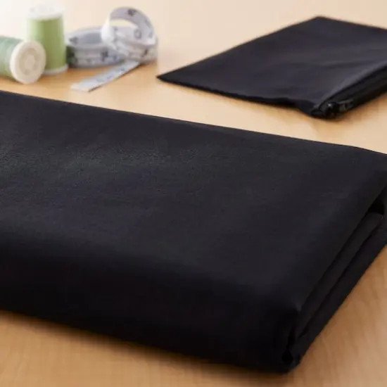Springs Creative Black Solid Cotton Fabric {3}
