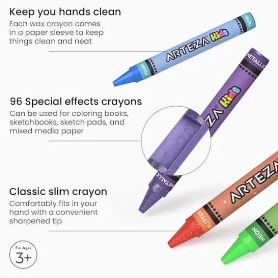 Arteza&reg; Kids Special Effects Crayon Set {4}