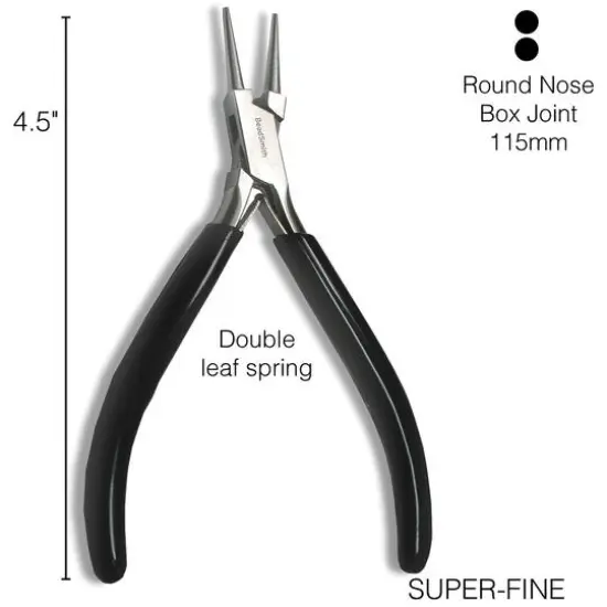 The Beadsmith&reg; 4.5" Super-Fine Round Nose Pliers {6}