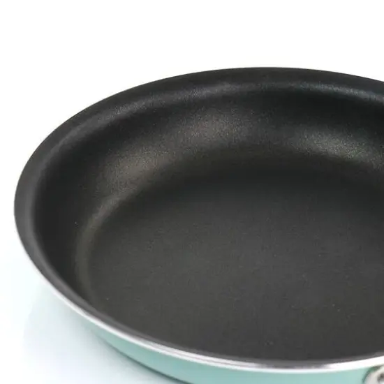 Martha Stewart 10" Turquoise Aluminum Frying Pan {6}
