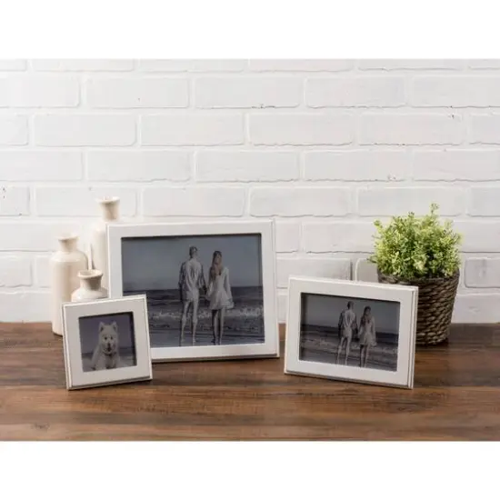 DII&reg; Vintage White Shiplap 5" x 7" Picture Frame {6}