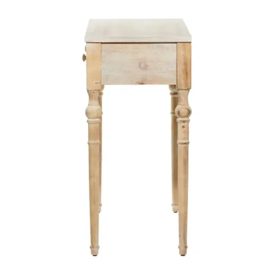 Brown Farmhouse Wood Console Table, 33" x 36" {4}