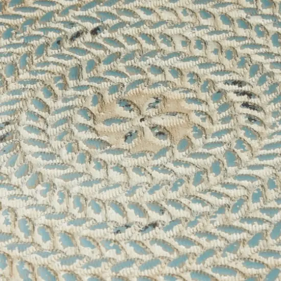 24" Black Vintage Metal Accent Table {5}