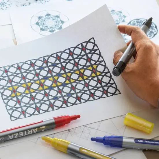 Arteza&reg; Core Colors Oil-Based Paint Marker Set {5}