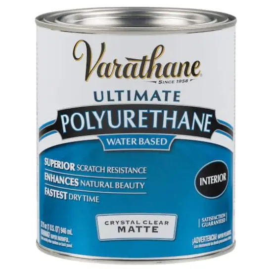 Varathane® 32oz. Crystal Clear Ultimate Water Bases Polyurethane Matte {1}