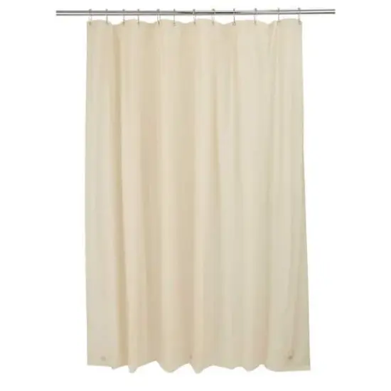 Bath Bliss Splash Guard Shower Liner Beige {1}