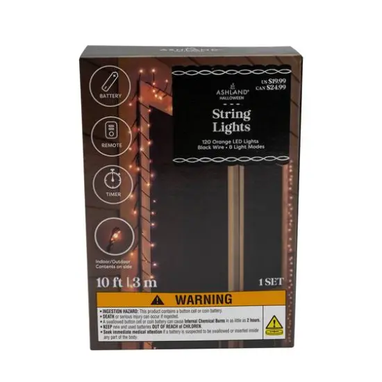 10ft. Orange String Lights by Ashland&reg; {4}