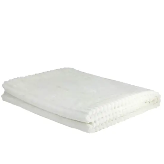 Cream Ultra Plush Micro Fleece Throw Blanket {5}
