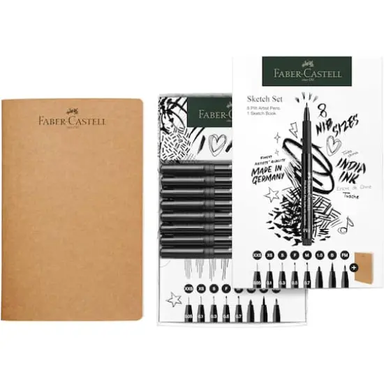 Faber-Castell Pitt Artist Pen & Notebook Set {5}