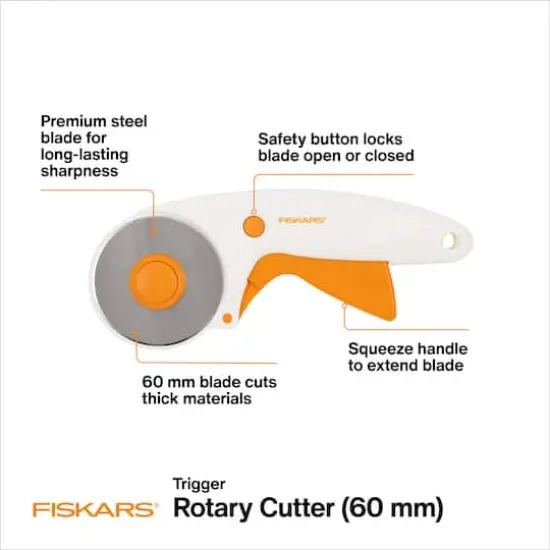Fiskars&reg; 60mm Trigger Rotary Cutter {4}