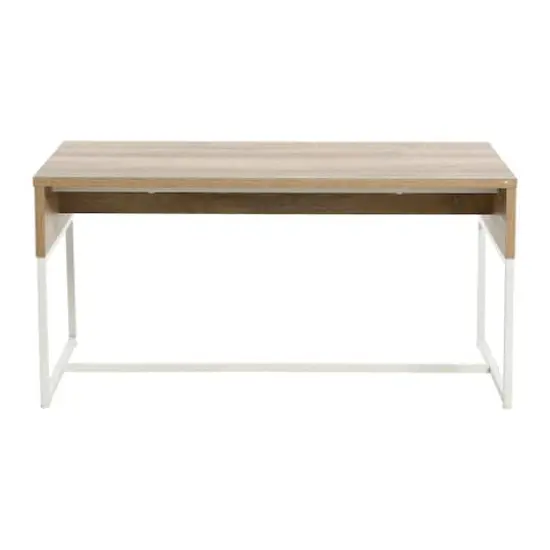 Household Essentials 59" Wrap Coffee Table Coastal Oak {5}