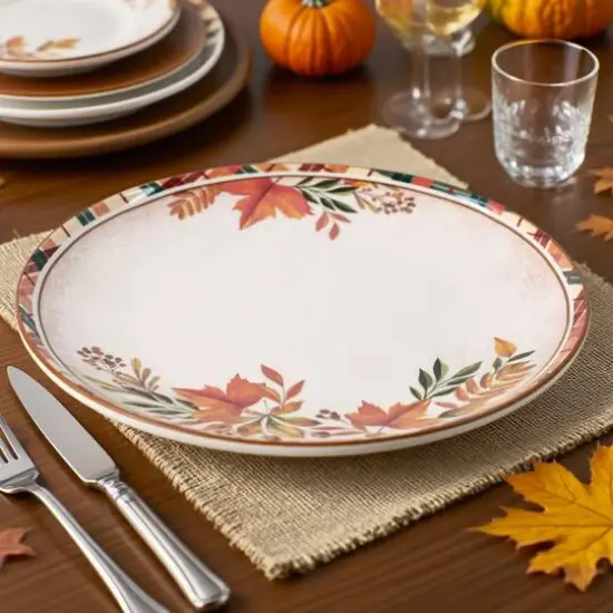 10" Leaf Ceramic Dinner Plate by Ashland&reg; {3}