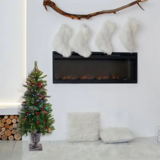 4ft. Pre-Lit Crestwood&reg; Spruce Artificial Christmas Entrance Tree, Twinkly&trade; LED Lights {7}