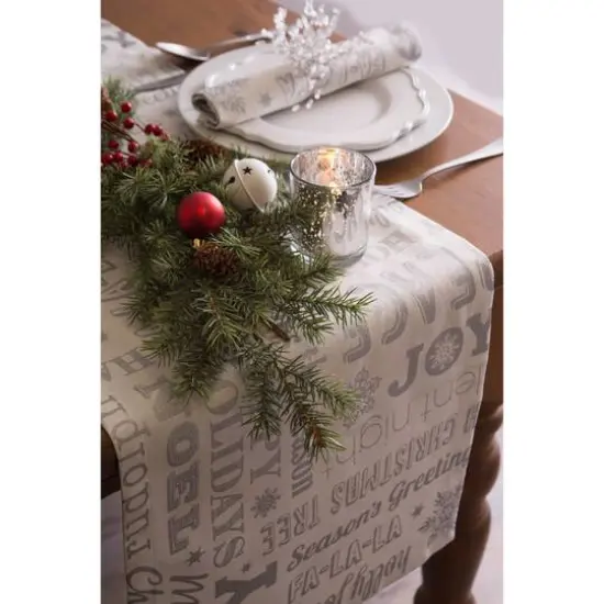 DII&reg; Silver Christmas Collage Napkin Set, 6ct. {5}